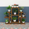 Steady Outdoor Plant Pot Stand Flower Display Shelf Rack Home Garden 9 Pot 115cm