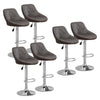 1/2/4/6x Bar Stools Gas Lift Swivel Faux Leather Kitchen Breakfast Counter Salon