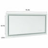 42" Full-Length LED Lighted Bathroom Mirror Anti-fog Vanity Mirror Wardrobe Home