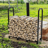 XL Strong Thick Tubular Firewood Log Rack Store 8-Legs Support Elevated Carrier