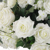 Artificial Rose Hydrangea Flowers Bouquet Leaves Balls Wedding Home Garden Decor