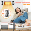 1500W Electric Infrared Heater Wall Mounted Garden Patio Heater Remote Control