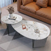 2 Nest Coffee Table Marble Accent Cocktail Side Desk Living Room Balcony Office