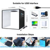 PULUZ Photo Studio Lighting Box Portable Photography Backdrop LED Light Tent