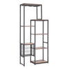 175cm Wine Rack Cabinet & Bookshelf Freestanding Glass Bar Storage Display Shelf