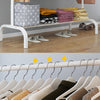 Heavy Duty Double Clothes Rail Hanging Rack Garment Display Stand Storage Shelf