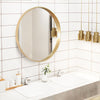 Large Round/Oval/Rectangle Mirror Industrial Style Wall Mounted Bathroom Bedroom