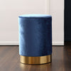 Round Velvet Padded Dressing Table Stool Vanity Makeup Chair Stool Footstool NEW
