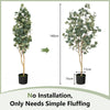 Fake Plant in Pot Artificial Eucalyptus Tree 140CM Tall Fake Eucalyptus Plants