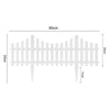 Flexible Plastic Wooden Effect Lawn Border Edge Garden Edging Picket Fencing Set
