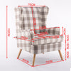 Retro/Vintage Tub Accent Chair Upholstered Padded Armchair Lounge Fabric Sofa UK