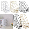 File Magazine Holder Organizer Metal Wire Office A4 Document Storage Basket Rack
