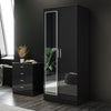 High Gloss Bedroom Furniture Set Wardrobe Mirror Chest of Drawer Bedside Cabinet