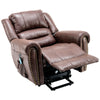 Electric Riser Recliner Message Chair PU Leather Armchair Reclining Single Sofa
