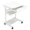 Rolling Computer Desk Home Office Laptop Table Study Writing Desk Workstation