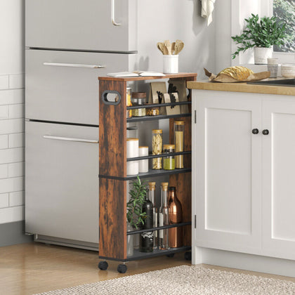 Storage Trolley Kitchen Cart Slide Out Kitchen Trolley Utility Cart