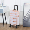 Luxury Travel Trolley Case Makeup Cosmetic Vanity Beauty Salon Nail Storage Box