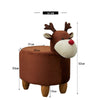 Animal Footstools Ottomans Faux Leather Padded Cushion Stool Pouffe Stool Kids