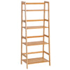 4-Tier Ladder Bookcase Utility Shelf DIY Plant Stand Holder Bamboo