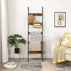 Blanket Ladder Towel Rack Towel Ladder 5-Tier Wall-Leaning Blanket Rack