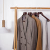 5PCS Wooden Wide Shoulder Clothes Hangers Coat Jackets Pant Suit Trouser Rack