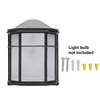 Vintage Coach Lantern Wall Light Outdoor Frosted Glass Bevel Garden Retro Lamp