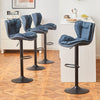 2x Bar Stools Faux Leather Kitchen Pub Breakfast Bar Chair Ajustable Swivel