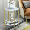 Coffee Table Marble Side Table MDF End Table Bedside Unit Lamp Telephone Stand