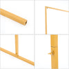Gold Wedding Stand Rack Iron Arch Door Party Garden Flower Plants Backdrop Decor