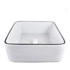 Bathroom Sink Basin Countertop Ceramic Wash Bowl 490 x 385mm Cloakroom Modern UK