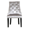 2/4x Ice Velvet Mink Upholstered Dining Room Chairs Knocker Back with Stud Chair