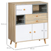 Modern Sideboard, Storage Cabinet, Living Room Accent Cupboard with 3 Drawers
