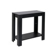 Dual Tier Coffee Table Small Chair Side Narrow Table Sofa Wooden End Table Room