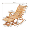 Large Garden Rocking Deck Chair High Back Chair Outdoor Sun Seat w/ Pad Cushion