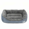 Grey Pet Dog Bed Puppy Cushion House Soft Warm Kennel Blanket Waterproof Nest