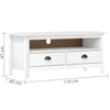 TV Cabinet Hill Solid Pine Wood Stable and robust Large storage space