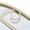 Large Window Garden Mirror Luxury Gold Frame Indoor Outdoor Arch Floral Decor