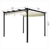 Steel Pergola 3x3m Garden Weatherproof Gazebo Awning Canopy Sun Shade Shelter UK