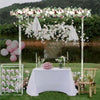 2m Tall Metal Pergola Arbor Wedding Arch Stand Backdrop Garden Trellis Stand Dec