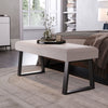 Upholstered Tufted Bench Window Seat Chair Bed End Footstool Shoe Changing Stool