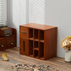 Home Office Retro Wooden Desktop Tidy Stationery Pen Organiser Holder Tissue Box