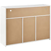 LED Sideboard High Gloss Buffet Display Cabinet TV Unit Stand 3 Doors White