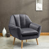 Retro/Vintage Tub Accent Chair Upholstered Padded Armchair Lounge Fabric Sofa UK