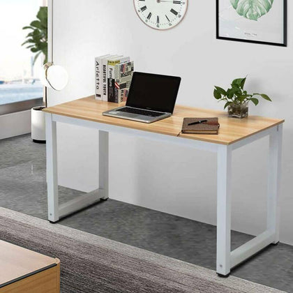 PC Computer Desk Writing Study Table Office Home Workstation Wooden & Metal UK