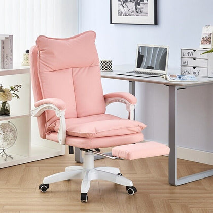 Ergonomic Gaming Chair Recliner Swivel Executive Office Computer Desk Chair Pink
