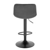 2x Breakfast Bar Stools Swivel Gas Lift Barstools Velvet Padded Kitchen Pub Cafe