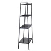 4 Tier Ladder Shelf Bookcase Storage Rack Metal Display Plant Stand Home Office