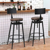 1/2X Bar Stools Velvet Breakfast Chair Kitchen High Counter Stool Pub Restaurant