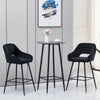 1/2X Velvet Bar Stools Breakfast Chairs Bar Chairs High Counter Kitchen Stools