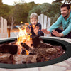 93cm Fire Pit Ring Heavy Duty Thick Fire Pit Liner Solid Steel DIY Wood Burning